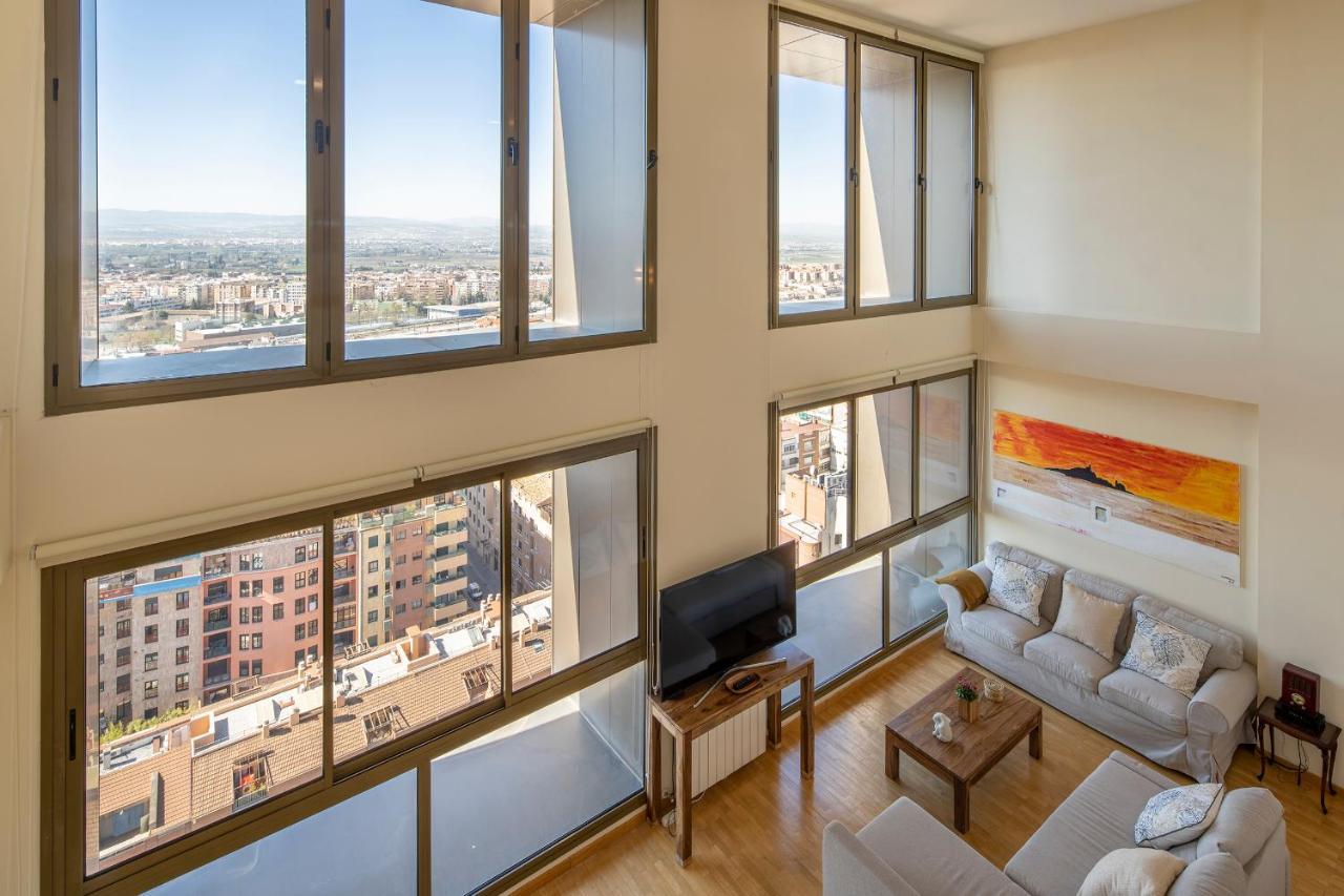 Atico Top Granada, Penthouse, 18-19Th Floor, City Centre, Views, Terrace, Free Parking Экстерьер фото